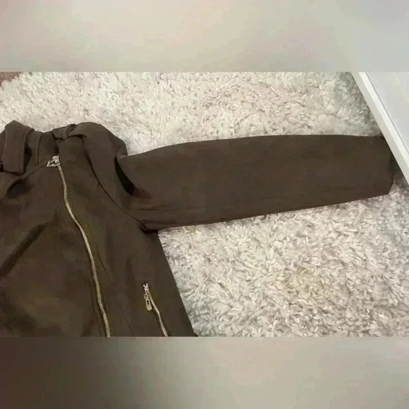 Romeo & Juliet couture faux suede chestnut women’s jacket. - Picture 10 of 16